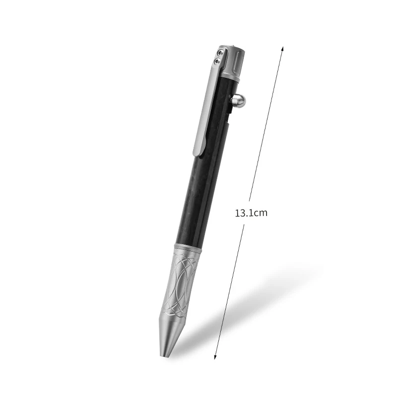 Outdoor Portable EDC Multi-function Tungsten Steel Head Window-breaking Carbon Fiber + Titanium Alloy Tactical Pen Tool view 6