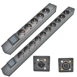 NAC3FX-W NAC3MPX Schuko PDU Power Strip 2-10 AC Power Link Output Box Schuko Powerlink box powercon inlet and outlet