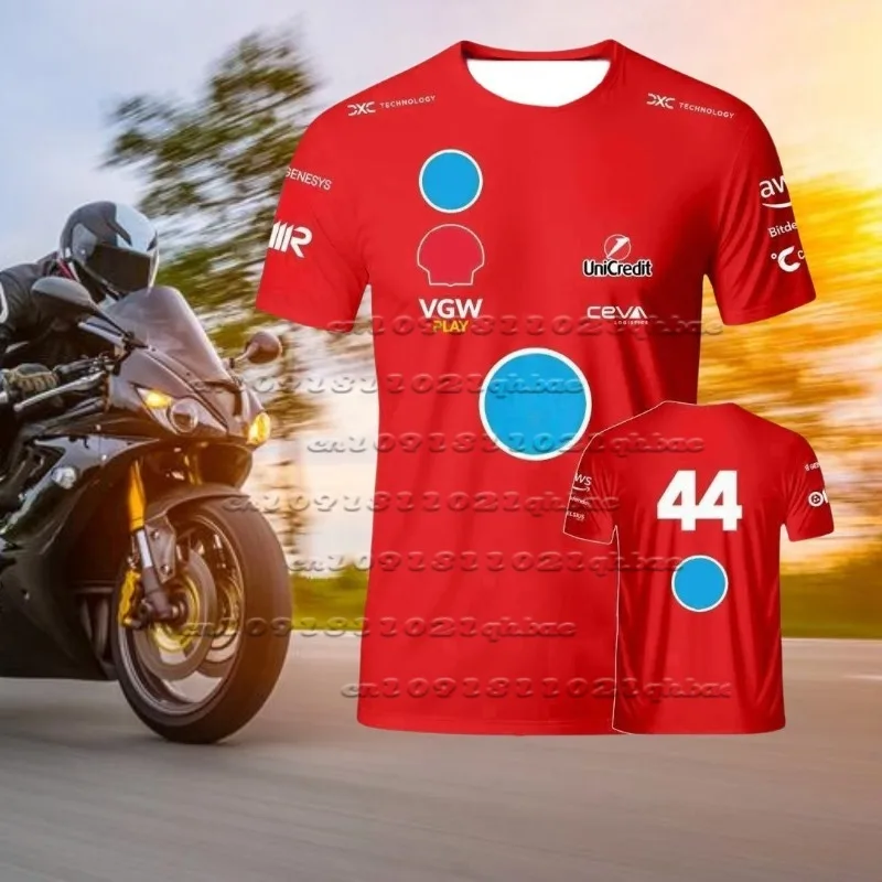 

2025 Hot Selling F1 Hamilton Team Men's and Women's Sports Casual Printed Quick Drying Oversized T-shirt Children's Daily Top