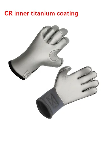 Imagen 2 del producto Nuevo Kevlar 3mm/5mm guantes de buceo para pesca submarina de invierno a prueba de arañazos usable surf buceo mantener caliente guantes de neopreno