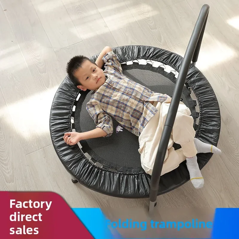 Trampolín práctico y popular para el hogar, trampolín infantil para interiores, trampolín plegable para fitness infantil, cama elástica para el hogar