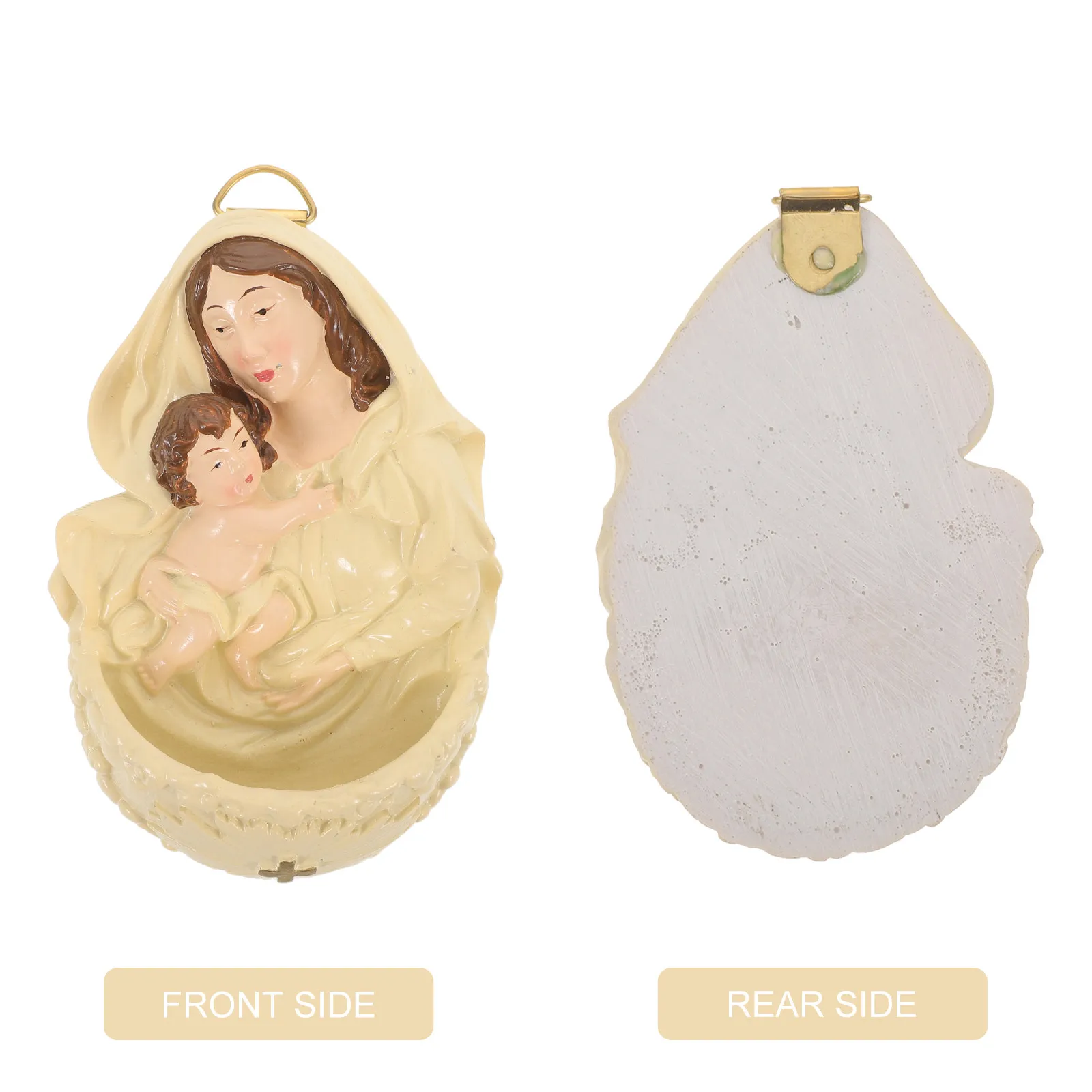 Resin Nativity Wall Plaque – Detailed Sacred Religious Art for Bedroom, Chapel, Christmas or Confirmation Gift