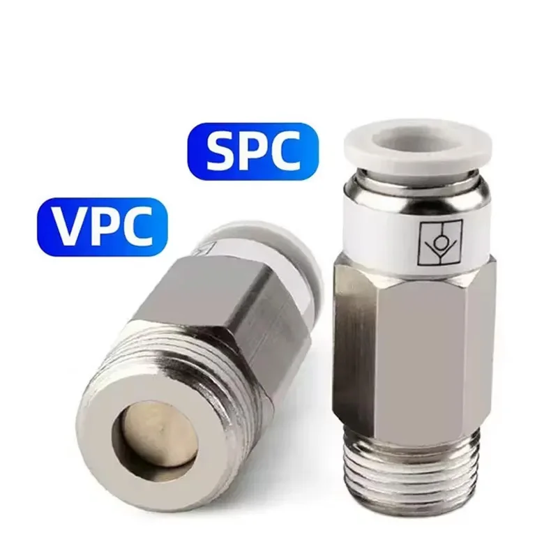 One Way Air Pneumatic Check Valve Non Return Quick Connector Pipe Fitting Tube OD 4mm 6mm 8mm 10mm 12mm