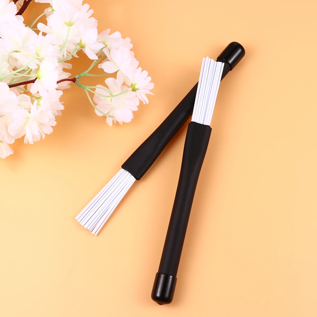 

Retractable Nylon Drum Brush For Jazz Drum Kit Accessories Plastic Drumsticks Loudness Balance Tool Beginner Professional