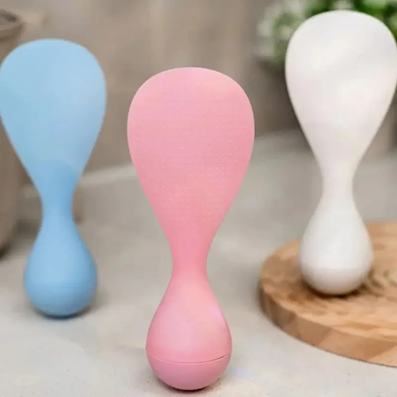 

Tumbler Creative Anti-Stick Rice Spoon Stand Cartoon Gravity Tumbler Spoon Kitchen Tools