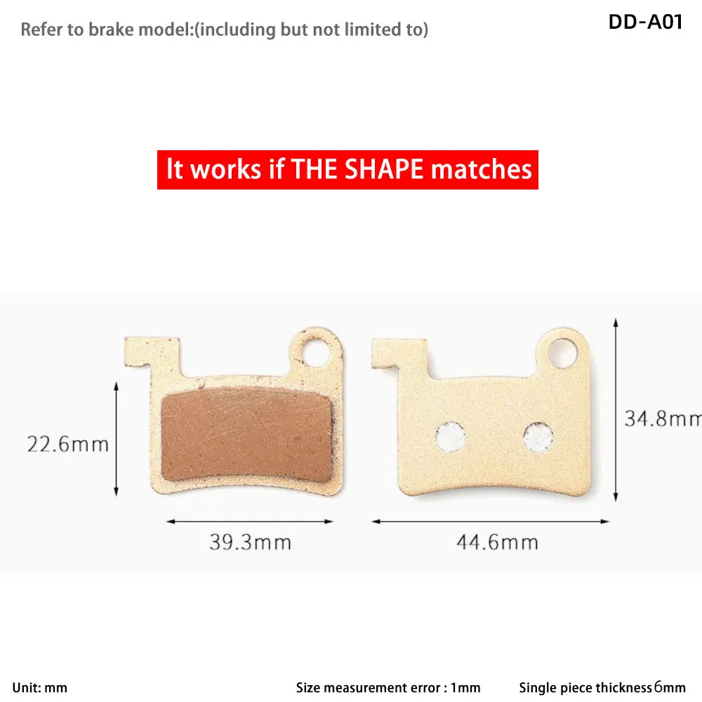 1-4 Pairs Electric Bicycle Disc Brake Pads Copper-based all-metal  Brake Pads for Elida Suzuki Folding Lithium Battery
