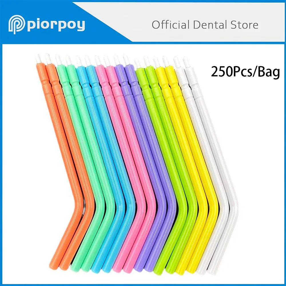 

PIORPOY Dental 3-Way Air Water Syringe Disposable Tip Plastic Spray Triple Nozzles Tips Odontología Dentista Products 250Pcs/Bag