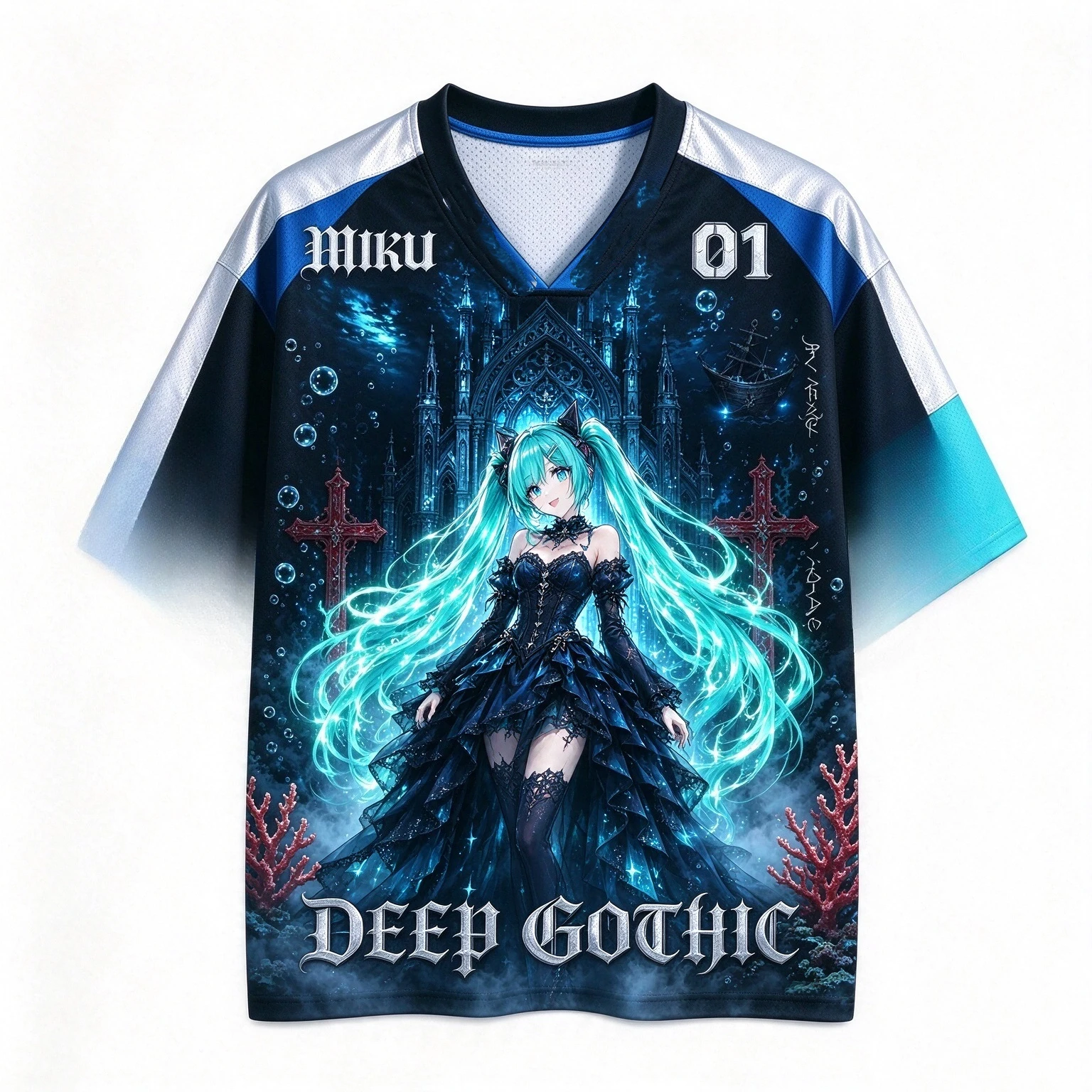 Tee 2026 New Popular Hatsune Miku 01 Jersey Family Matching Set 3D Print T-shirt Skin-friendly Breathable Unisex Summer Shirt
