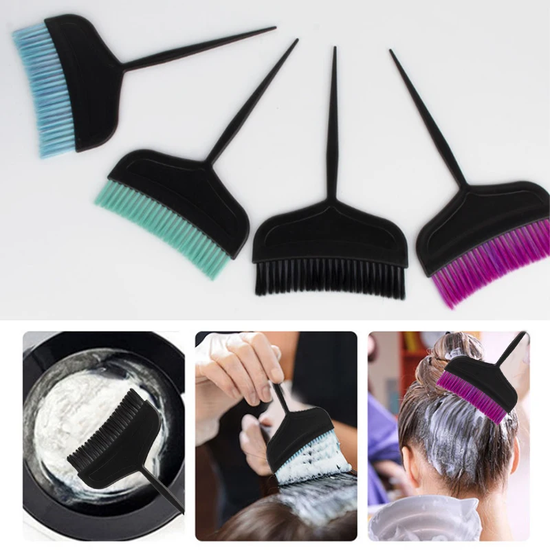 1Pc Professional Hair Dye Soft Hair Color Comb Dual-Purpose Hair Coloring Paint Tinting Comb Hairdressing Hair Coloring Tool