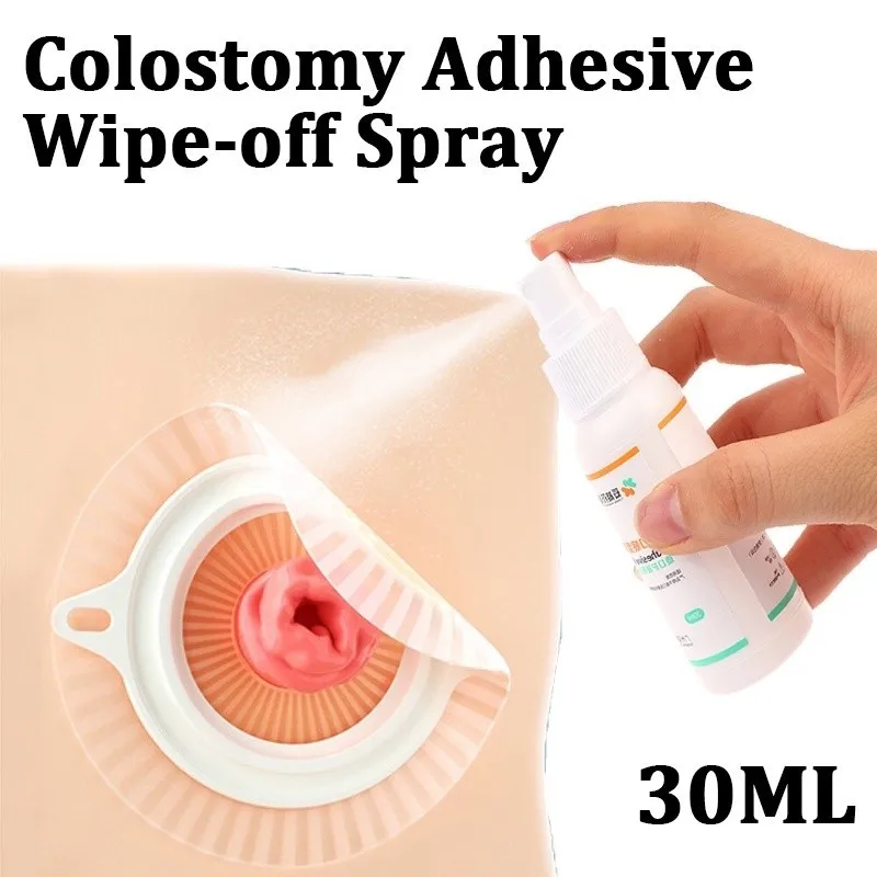 30ML Ostomy Adhesive Remover Spray - Remove Skin Glue for Stoma Pouch Care for Stoma Care Supplies Accessories