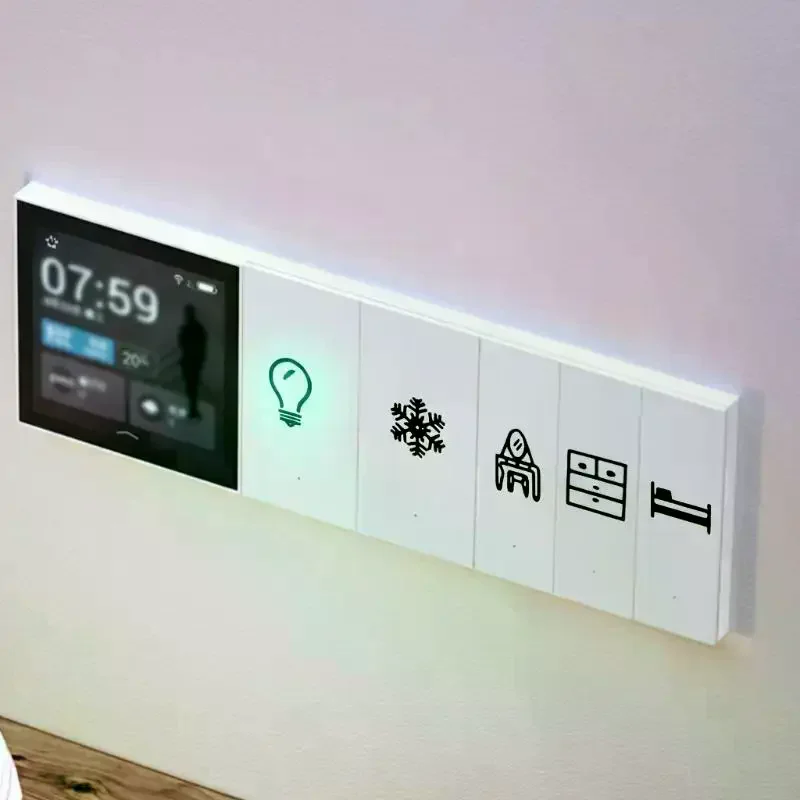 1PCS Clear Transparent Light Switchs Label Sticker Waterproof Switchs Panel Labels For Home Office Bedroom Kitchen