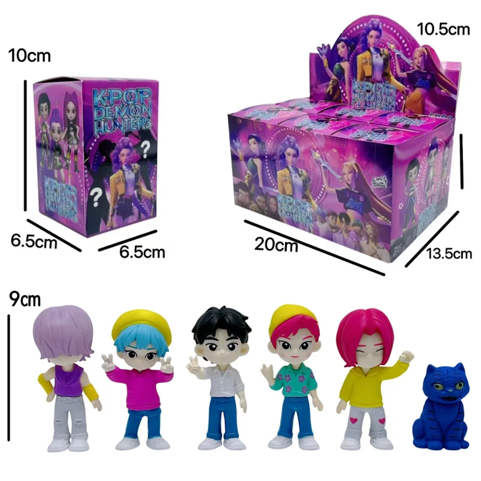 Caja ciega de la serie Kpop Demon Hunters de Anime, serie Saja Boys Qin Yu Mystic Abi figura, decoración de escritorio, juguete para regalo para seguidores