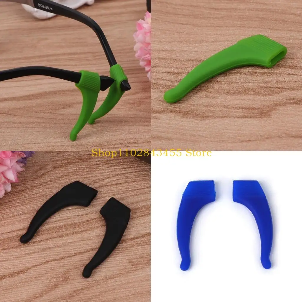 49MC Glasses Ear Holder Anti Slip Kids Fix Tip Silicone Grips Eyeglasses Hooks Temple