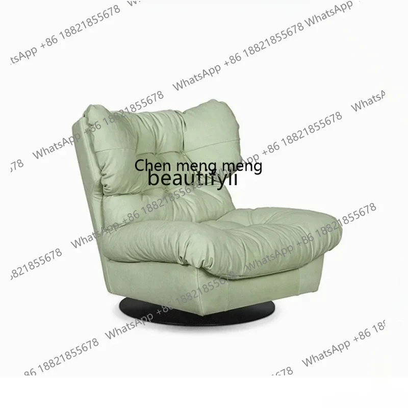 

new style Cream Fengyunduo Rotating Couch Italian Minimalist Living Room Leisure Home Balcony Pull Buckle Designer ss 7304