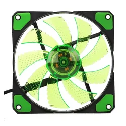 120mm LED Ultra Silent Computer PC Case Fan 15 LEDs 12V Cpu Heatsink Cooler master Cooling Fan DC 12V 4P 3P Connector