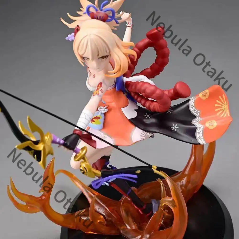 Genshin Impact Yoimiya : Modèles de figurines, décorations de bureau, produits liés au jeu, cadeaux mignons, souvenirs, anime