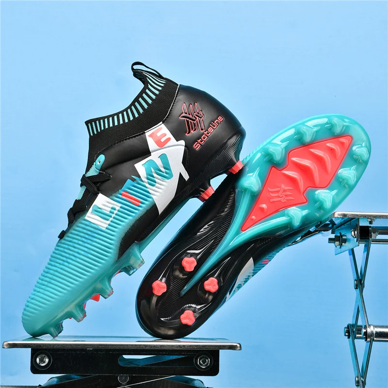 

FG Men Football Shoes Society Cleats Soccer Shoes Professional Fast Football Shoes Outdoor Training Football Field Boots Sneaker