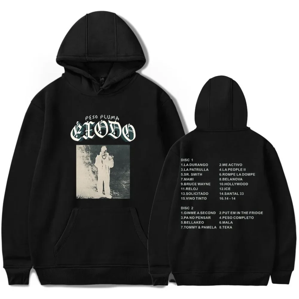 Peso Pluma Exodo Album Merch Hoodies Unisex Hooded Sweatshirt Casual Clothing