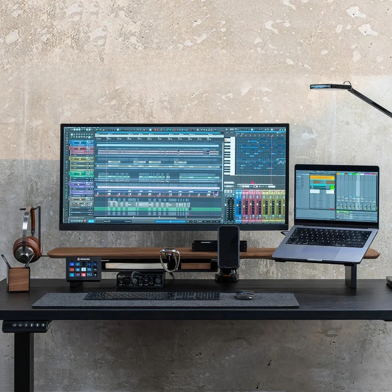 Modular Z1 Pro Monitor Holder Solid Wood Office Monitors Organizer Riser Stand Desktop Computer Support Monitors Storage Rack