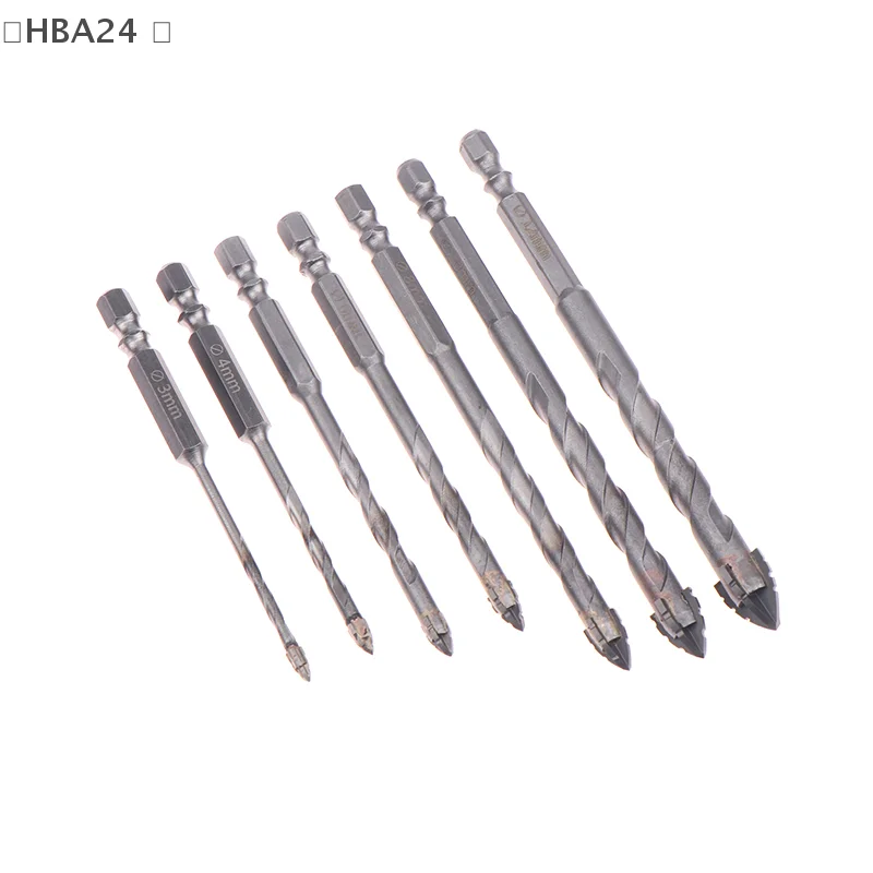 New Four-Flute Sawtooth Eccentric Drill Bit Professional Carpentry Tools For Glass Ceramic Concrete Brick Metal Drill Bit Set