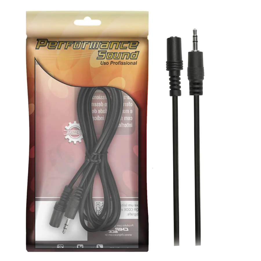 P2 Male X Female Extension Cable 1,8 Meters Earphone