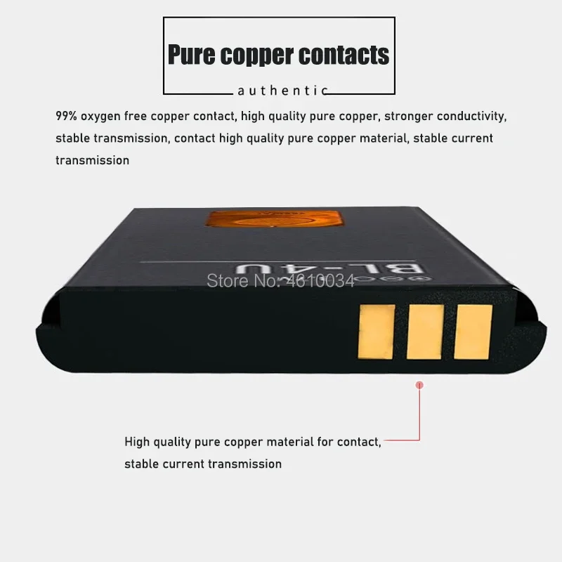 عالية الجودة BL-4U BL4U BL 4U1000mAh ليثيوم بوليمر بطارية الهاتف لنوكيا 3120c 5250 206 515 5330 5530XM إكسبريس ميوزيك 5730 6212c