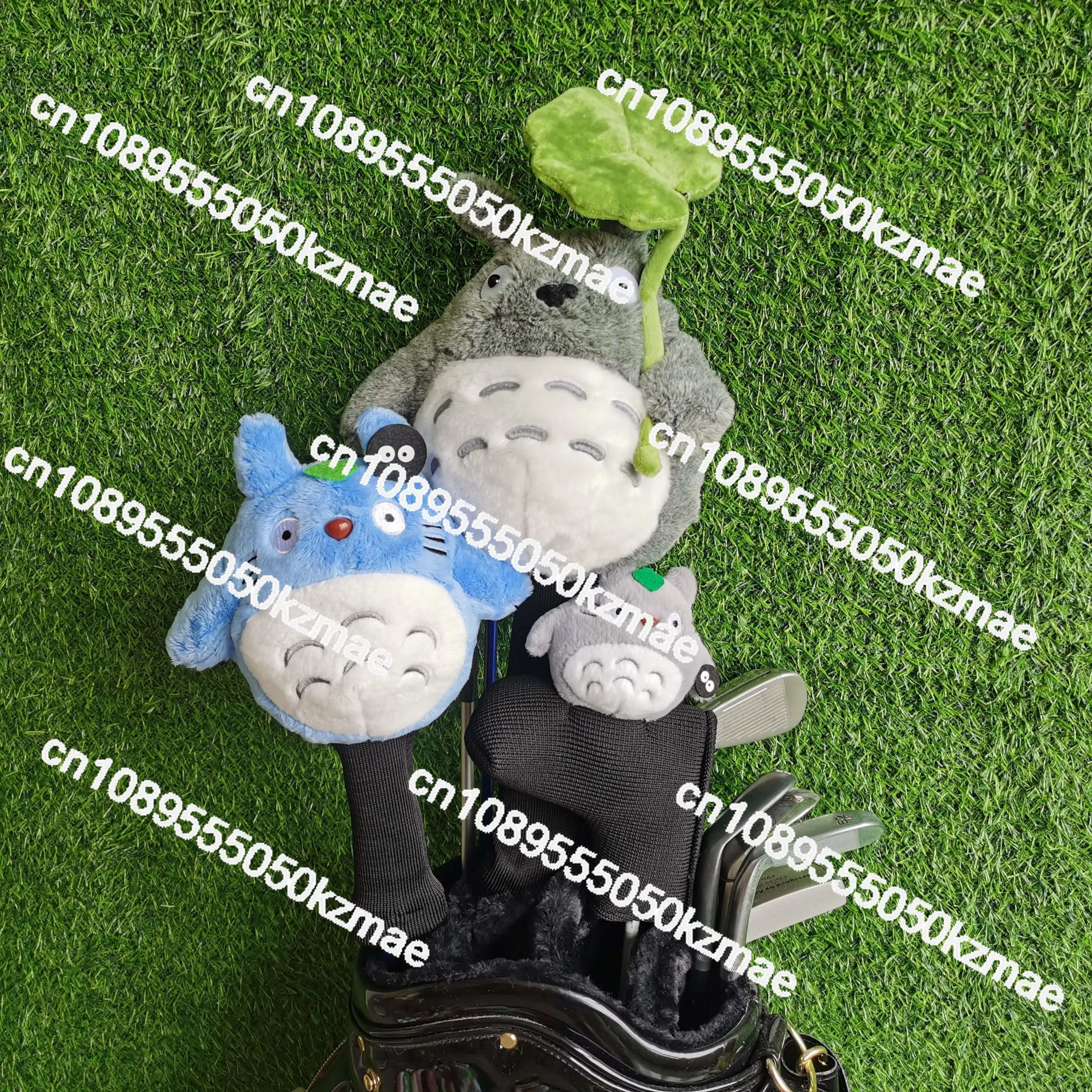 Various golf club covers No. 1 wooden clubs, cartoon plush club head protective covers