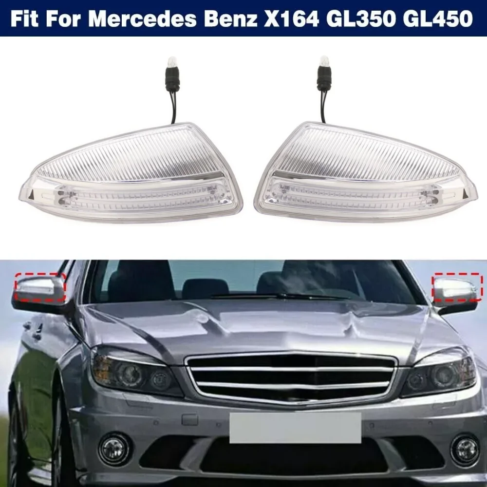 A1649061300 A1649061400 Left Right Rearview Mirror Turn Signal Lights For Mercedes Benz W164 GL350 GL450 GL500 ML350 ML300 ML320