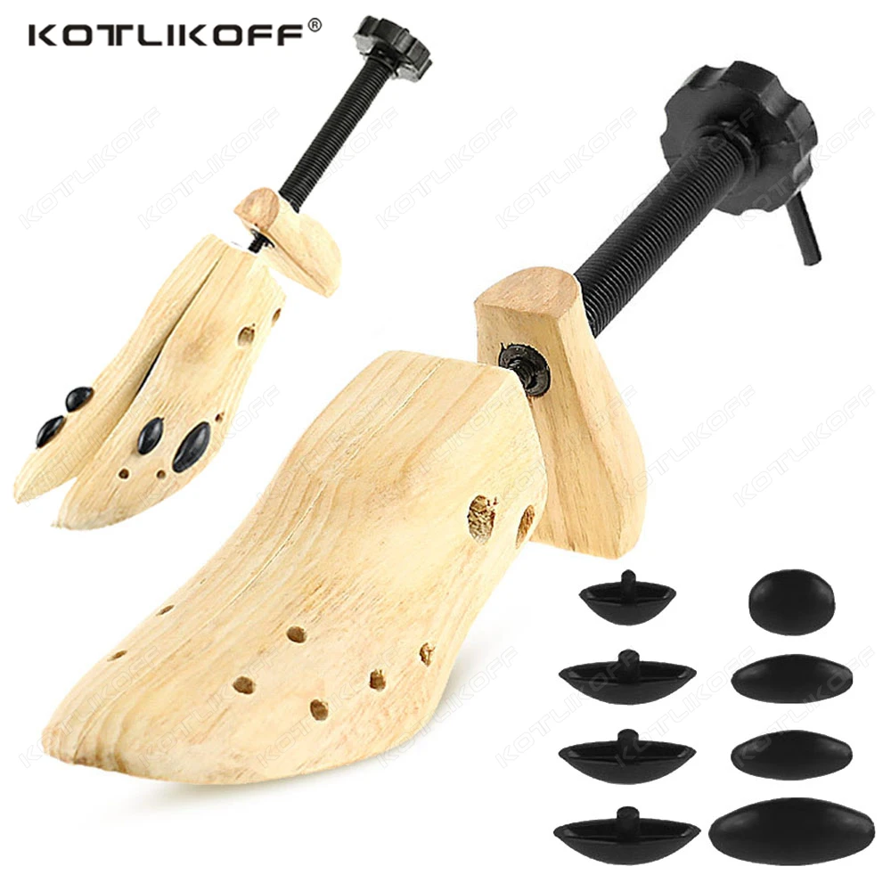 

1 шт. деревянные обувные деревья, регулируемые носилки для обуви, расширитель для мужчин и женщин, длина унисекс, удлинитель для обуви, удлинитель для обуви на каблуках KOTLIKOFF