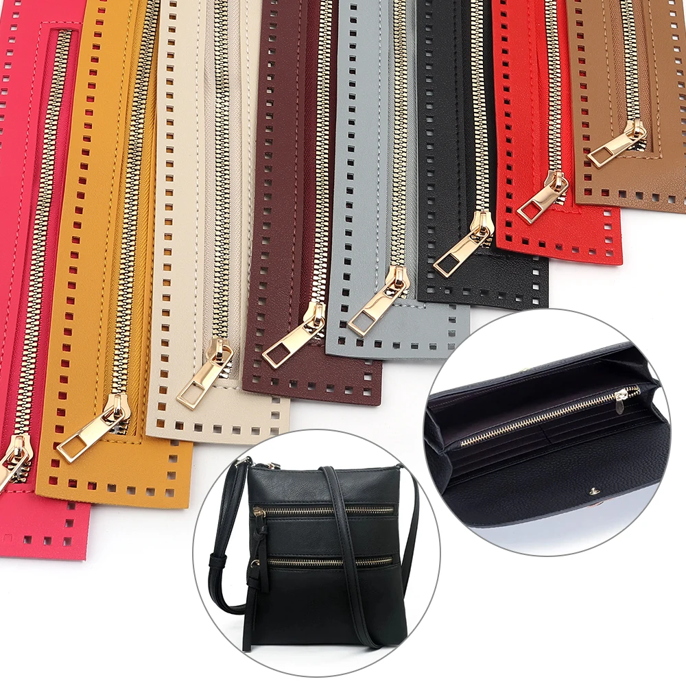 27 cm langer Leder-Reißverschluss, nützlich für Häkeltaschen, robuste Reißverschlüsse, Nähzubehör, nützlicher Handtaschen-Leder-Reißverschluss, praktisch