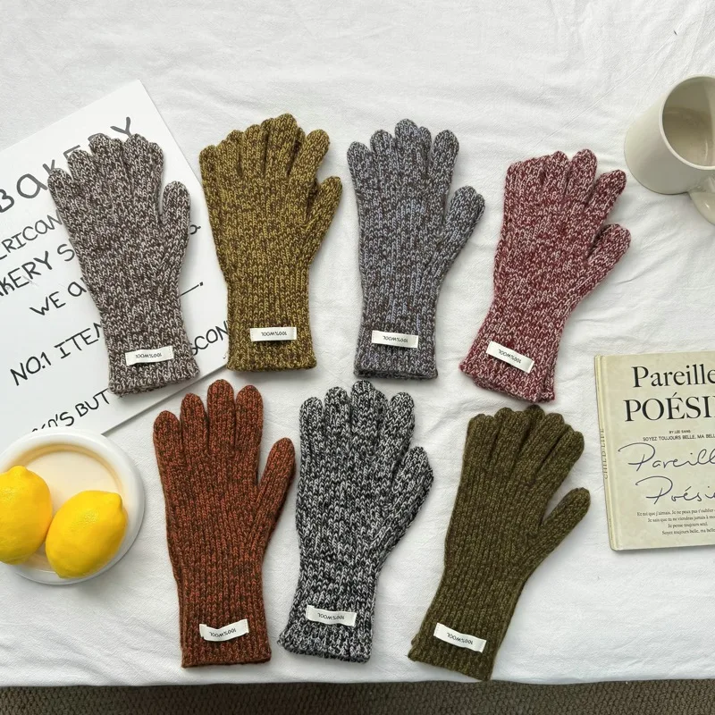100-la-estilo-coreano-nova-cor-misturada-luvas-variegadas-feminino-inverno-estudante-bonito-cor-solida-dedo-aberto-tela-de-toque-quente