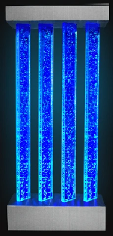 Customization.Wedding Party Decoration and Acrylic square Water Bubble Tube Led Changing Color Intelligent Water Curtain Wall