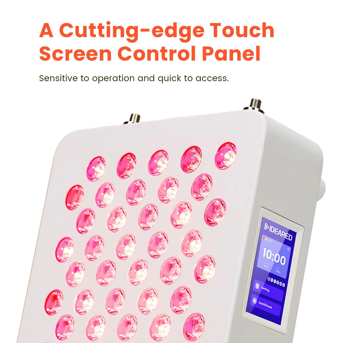 Remote Control & Touch Screen PDT Portable NIR Red Light Panel 300w Desktop Red Light Therapy Face Machine