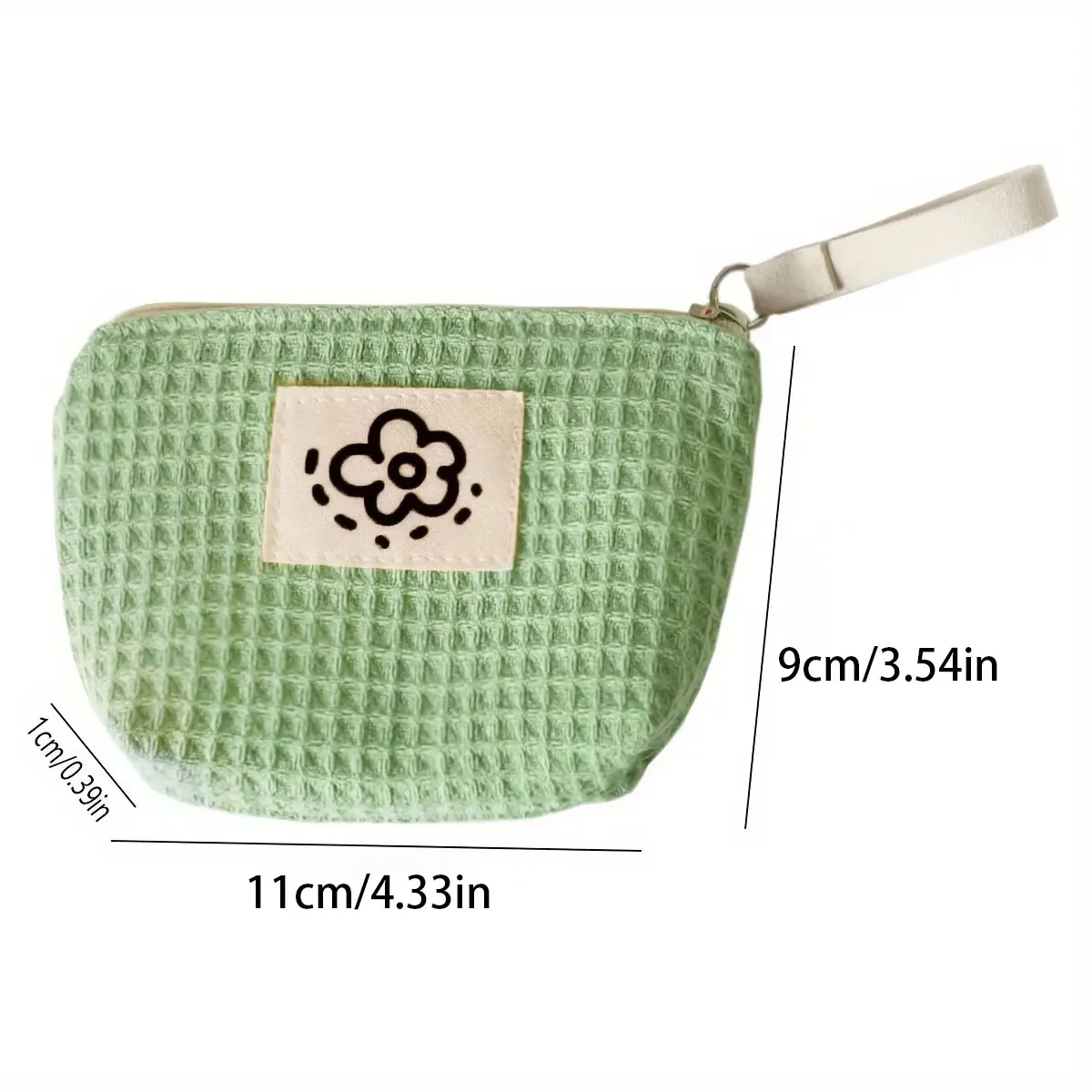 1PC Matcha Green mini cute storage bag, portable sanitary napkin bag, cosmetics storage bag, ladies' coin purse image 4