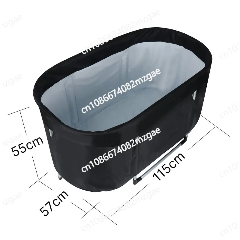 

Ice Bath Tub for Athletes Large Collapsible Hot Tub Portable Cold Plunge for Outdoor Garden Yard Gym,Upgraded All-Aluminum Frame