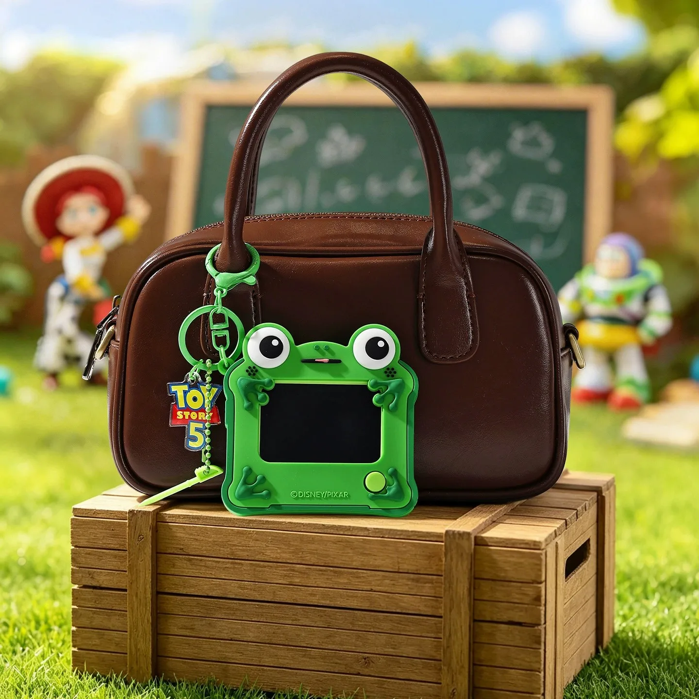 Hot sale Toy Story 5 Frog Lilypad LCD Drawing Board Keychain, Erasable Drawing Toy,Reusable Writing Pendant,Pefect Gift for Fans - view 6