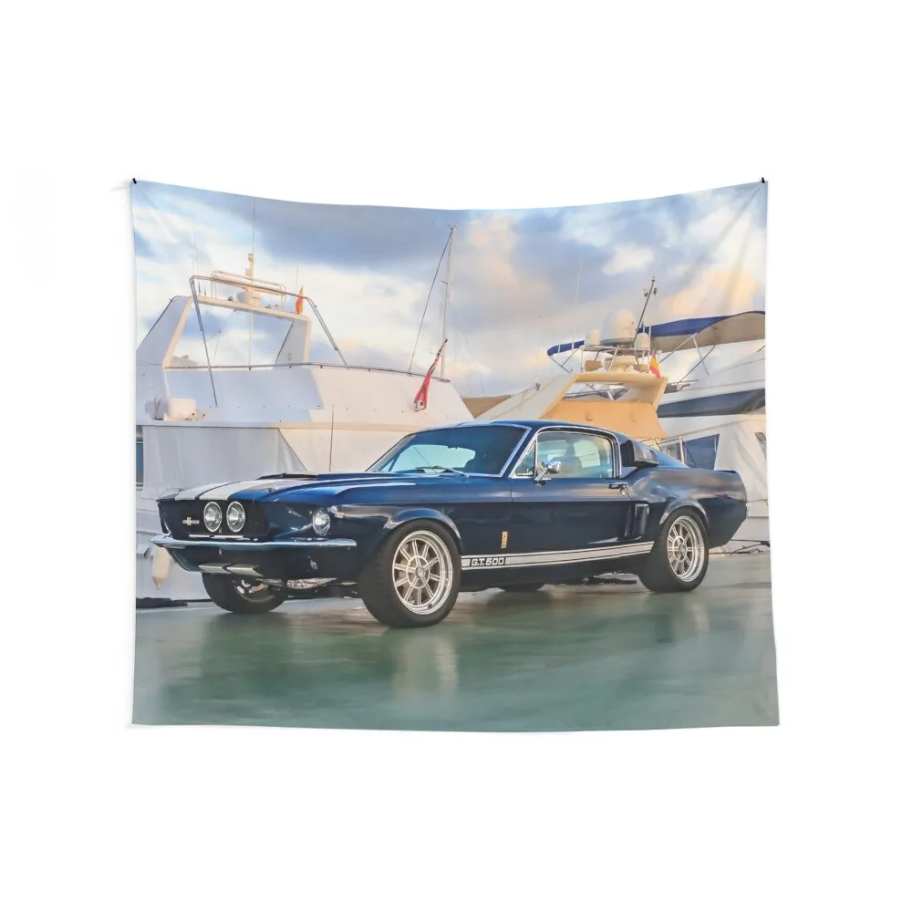 Ford Mustang Shelby GT-500, classic rare vintage American muscle car Tapestry Bedroom Decoration Tapestry