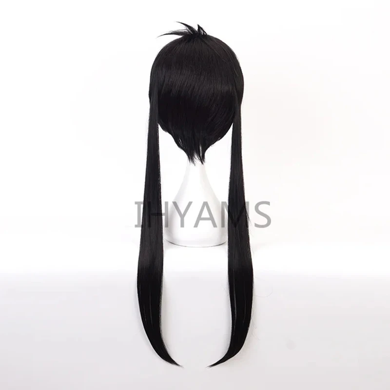 Tamaki Kotatsu Wig Black Long Styled Synthetic Hair Cosplay Costume Wigs + Wig Cap