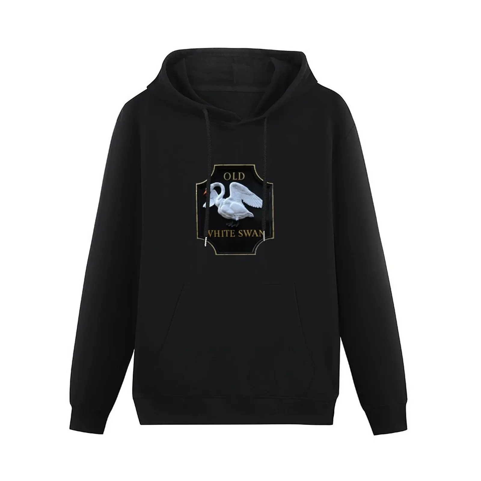 Old White Swan Pub Sign Pullover Hoodie streetwear men winter clothes men wear men's oversize hoodie