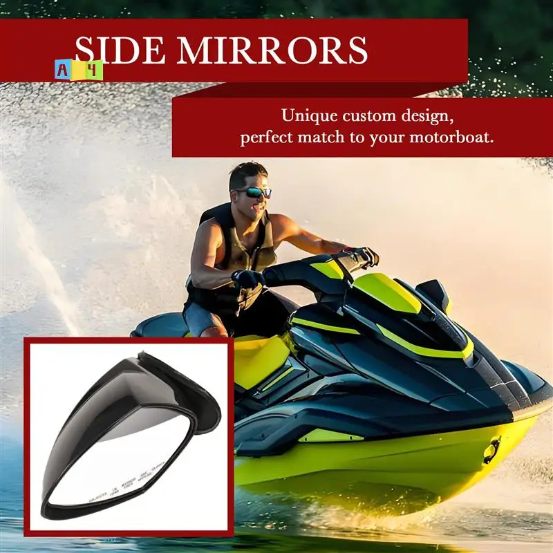

A04E-Motorboat Rearview Mirror Jet Ski Mirror Accessories For Yamaha Waverunner VX 110 Deluxe Sport Cruiser EX EX R