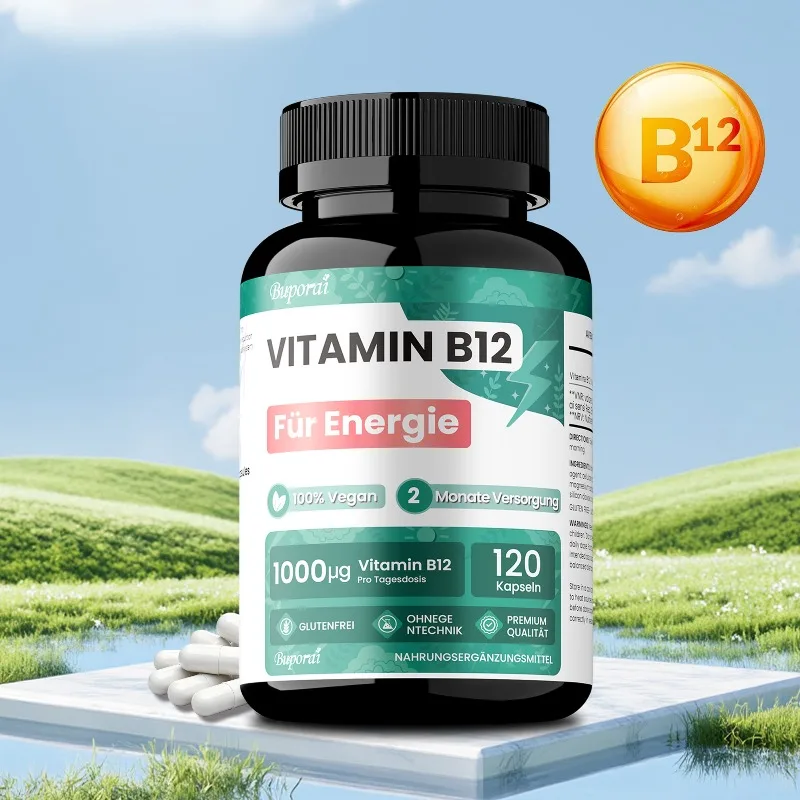 

120 шт. витамин B12 1000 мкг - метолокубаламинная добавка для ума, энергии, мозга, настроения, поддержки сердца