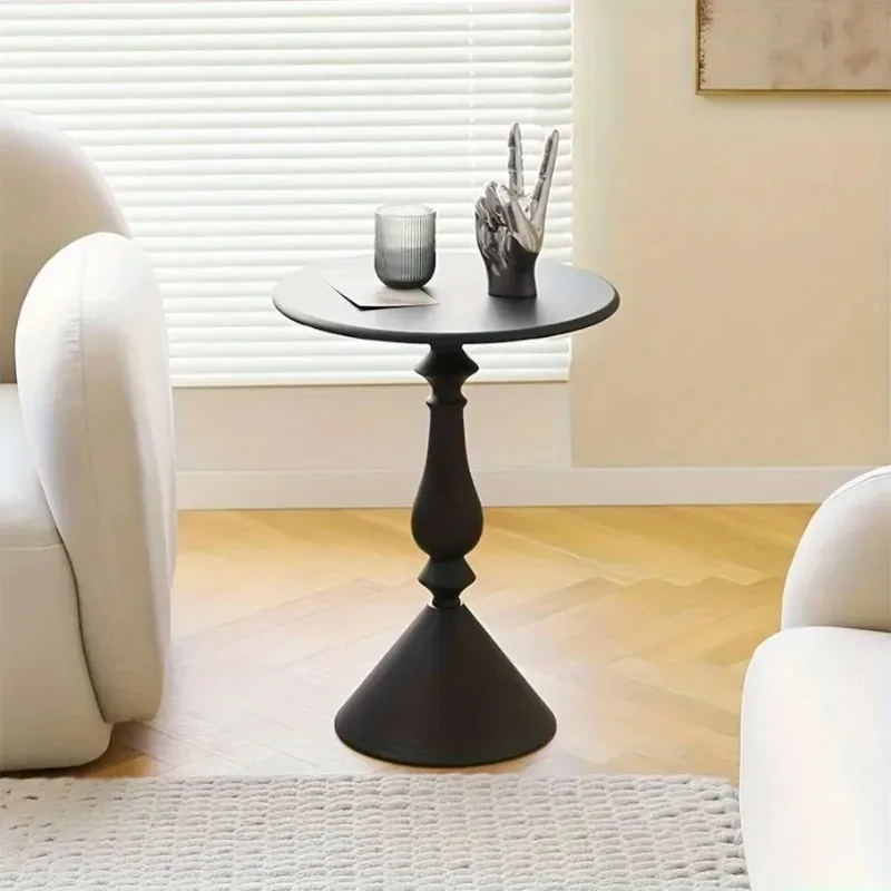 Nordic Style Coffee Table Moving Side Table Sofa End Luxurious Elegant Small Round Table for Home Simple Nightstand