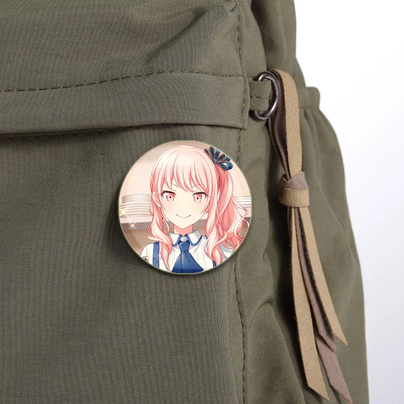 Anime Project SEKAI Pins Akiyama Mizuki Tinplate Badge DIY Custom Cartoon Girl Brooch Pin for Gifts Decorative Clothes Hats