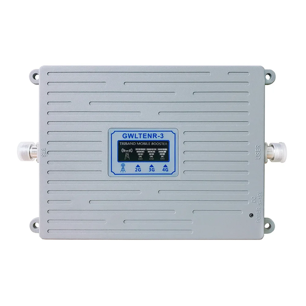 

Three-Frequency 850mhz900mhz1800mhz2100MHz Three-Band Mobile Phone Signal Amplifier