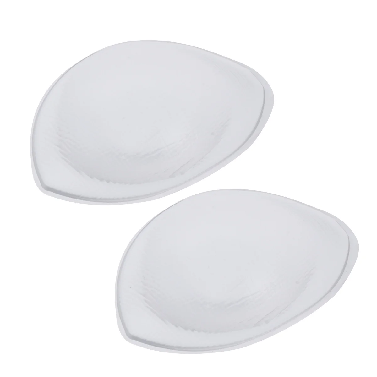 

2Pcs Silicone Breast Pad Invisible Silicone Insert Chest Pad Bra Padding Small Abalone (Transparent)