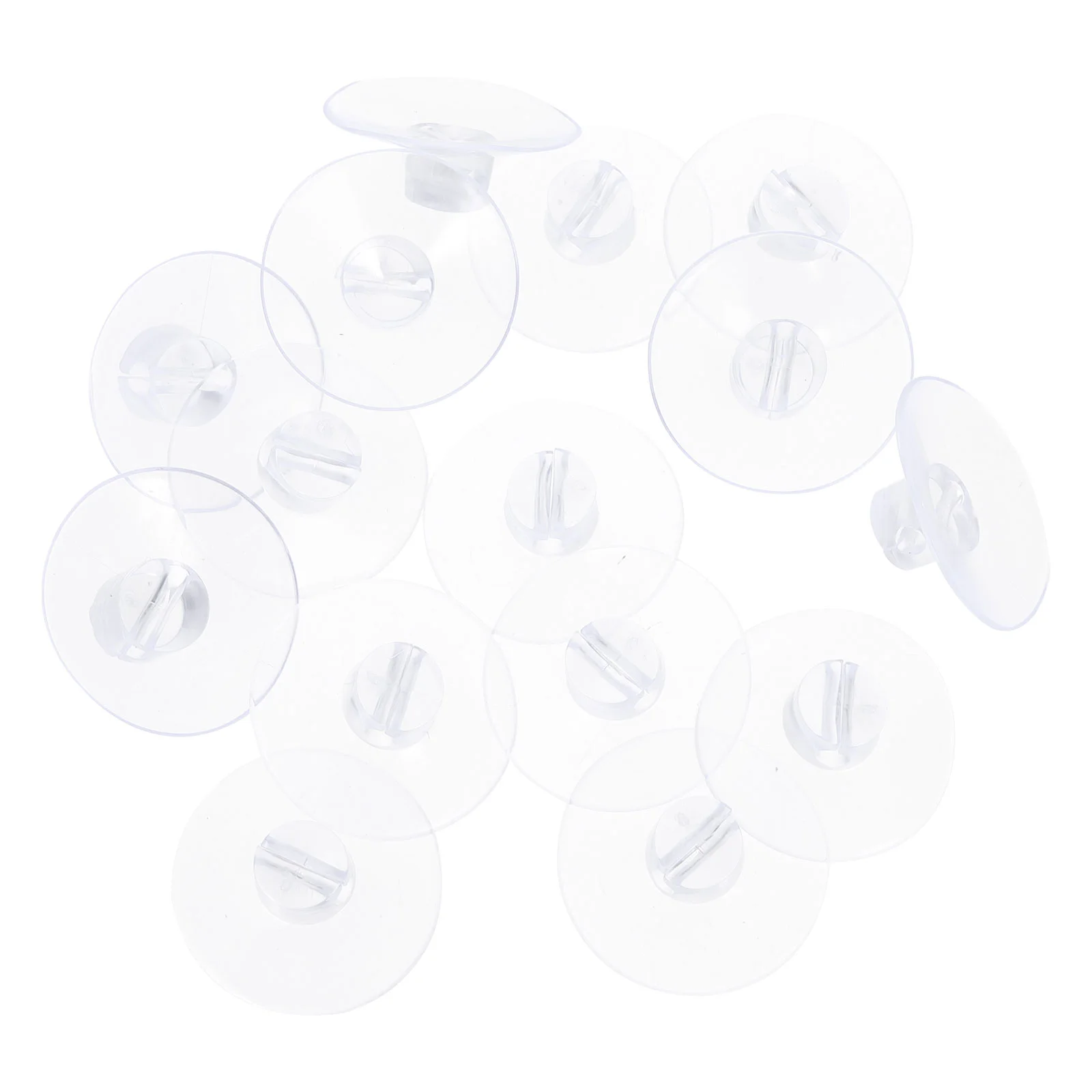 20 Pcs Open Clamp Suction Cup Transparent Holders Cable Clips Bracket String Light Wire Organizer Cord Pvc Management