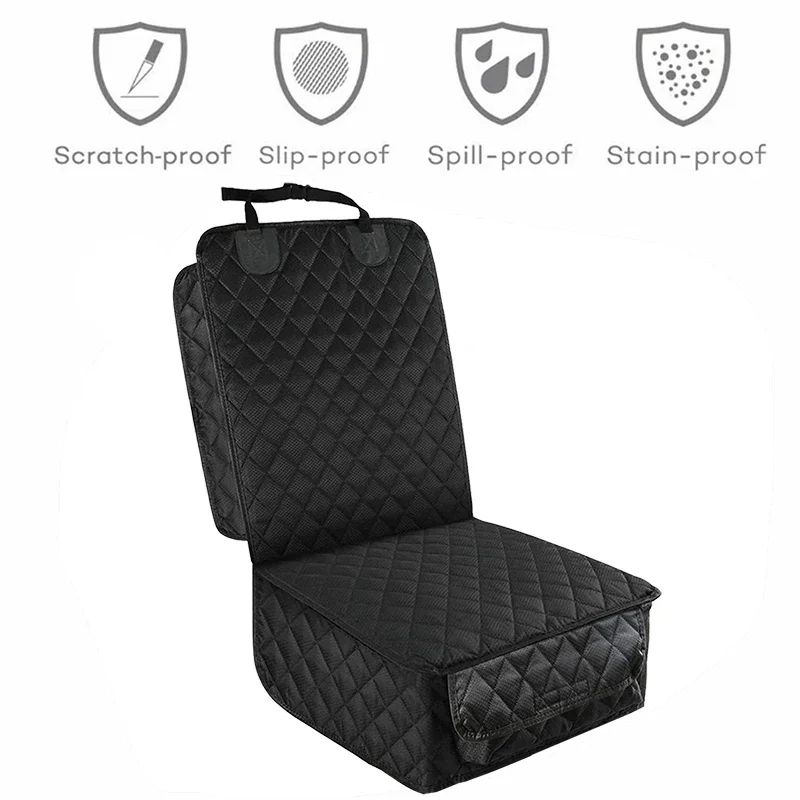 Front Row Car Pet Mat Seat Protective Cover Waterproof Anti-Scratch Co-pilot Seat Cover Cat Dog Car Seat Cushion Car Accessories