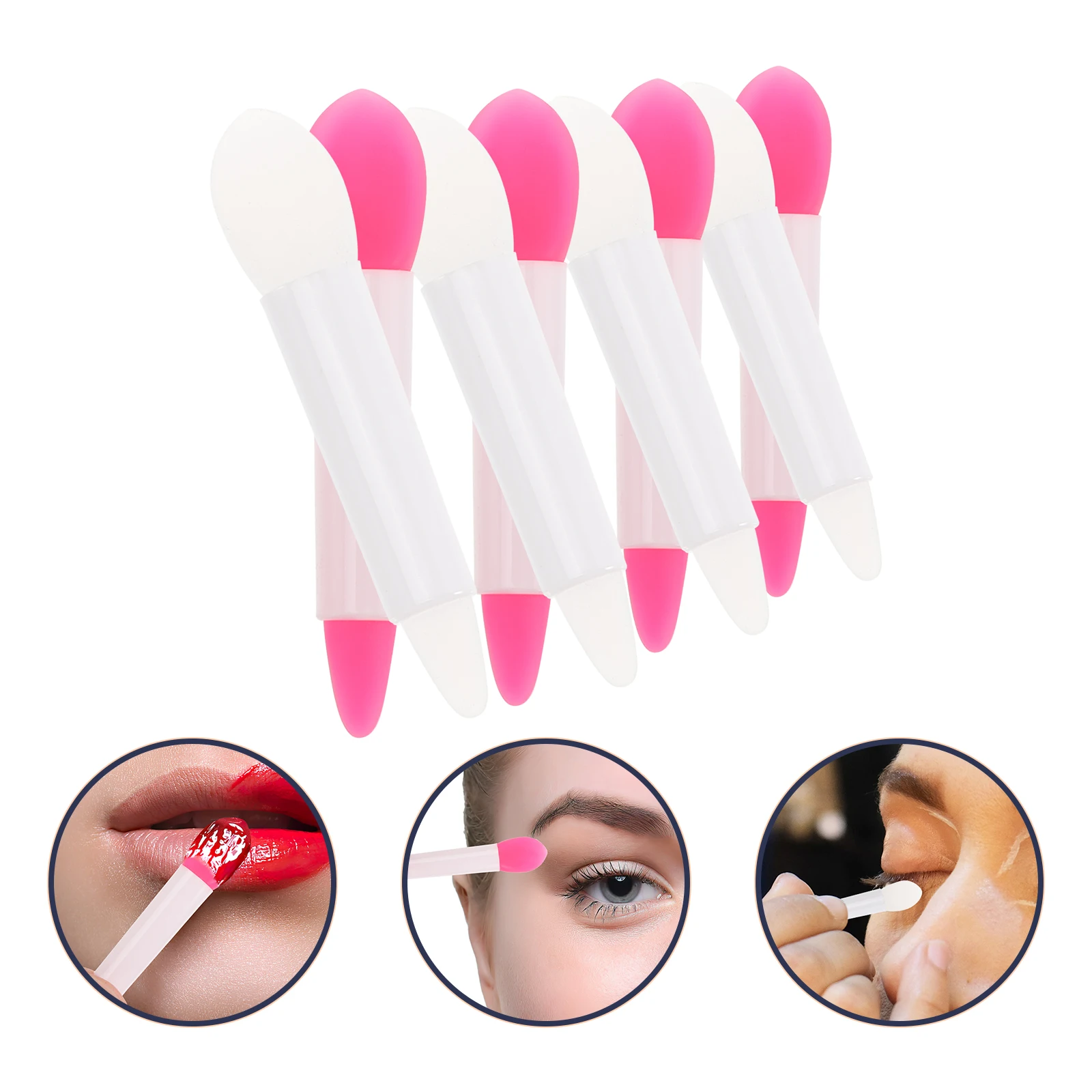 

16pcs Eyeshadow Brush Lip Mask Silicone Lipstick Makeup Accessory Eva Tool Applicator Fine Daily Professional