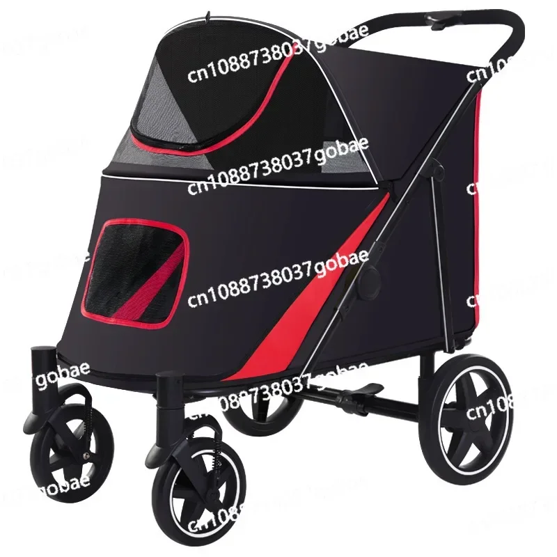 Going out medium and large dogs large space dog cart cat dog walking cat Push