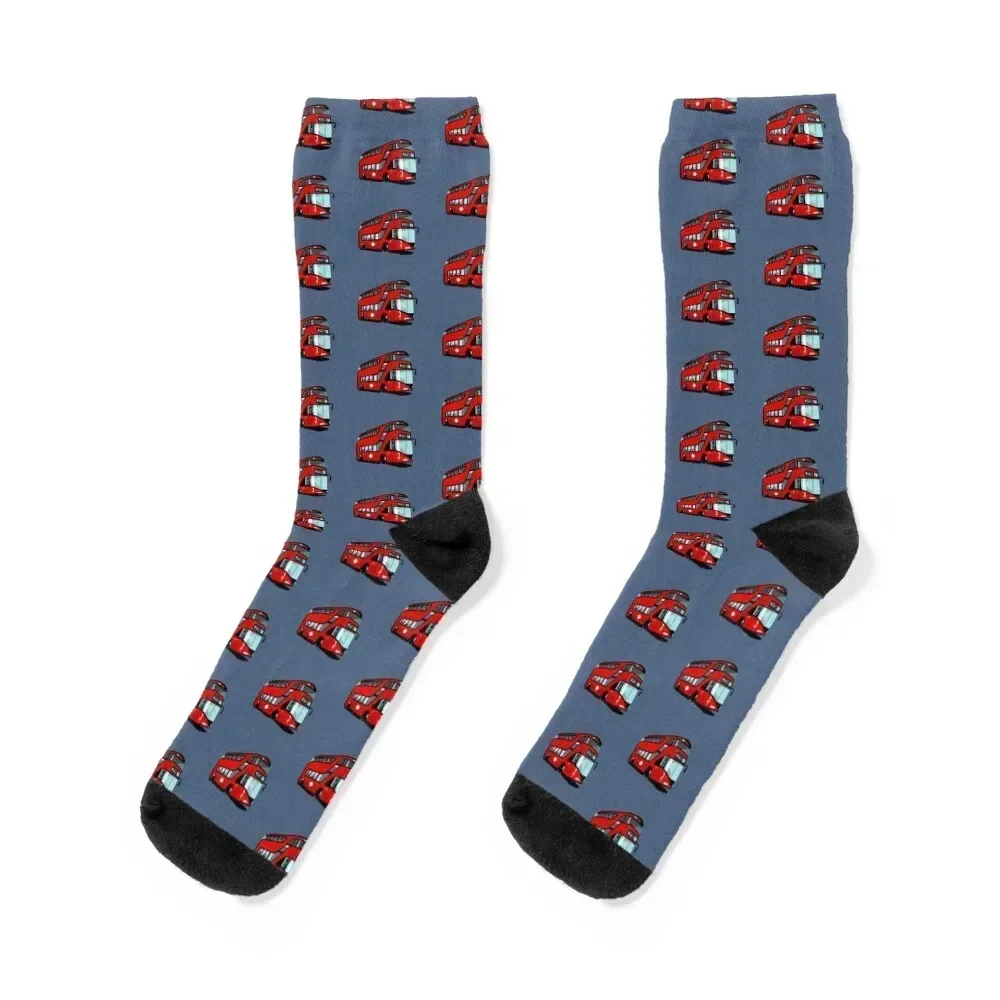 

London red bus double decker Socks Heating sock Christmas christmas stocking Woman Socks Men's